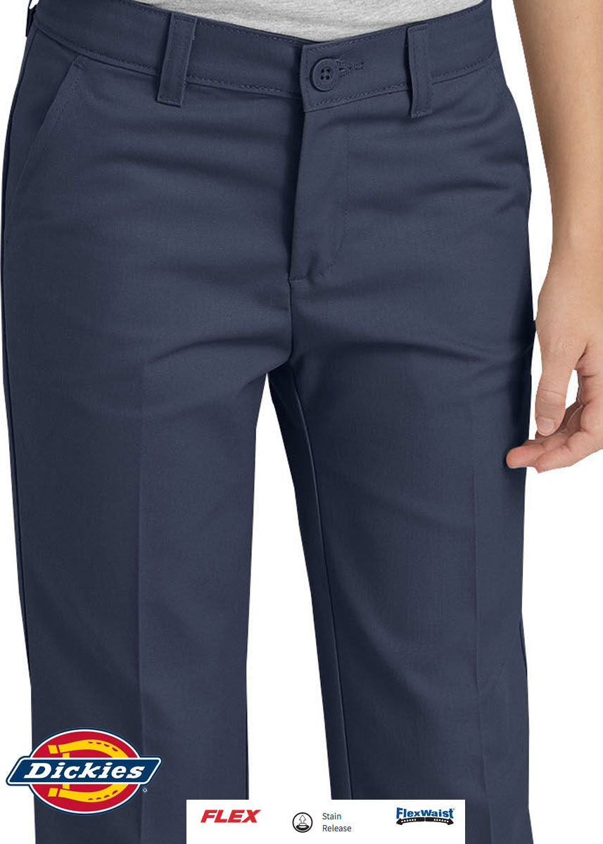 Slim Fit Straight Leg Flat Front Pants