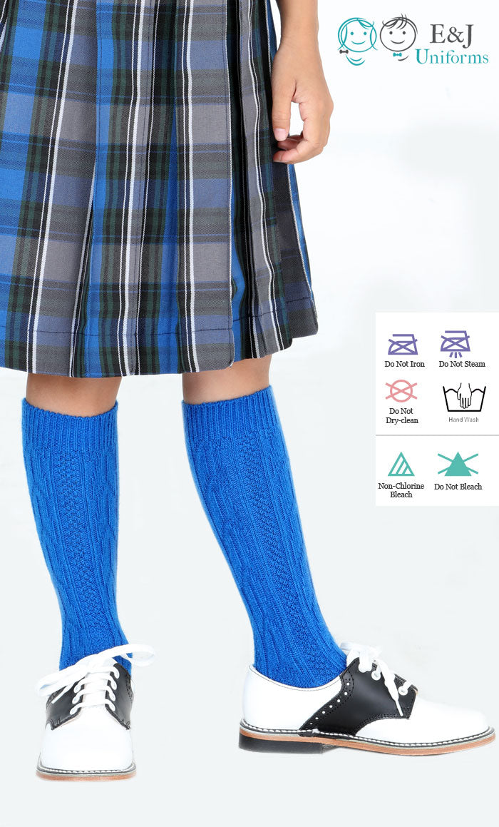 Girls Royal Blue Socks – eandjuniforms