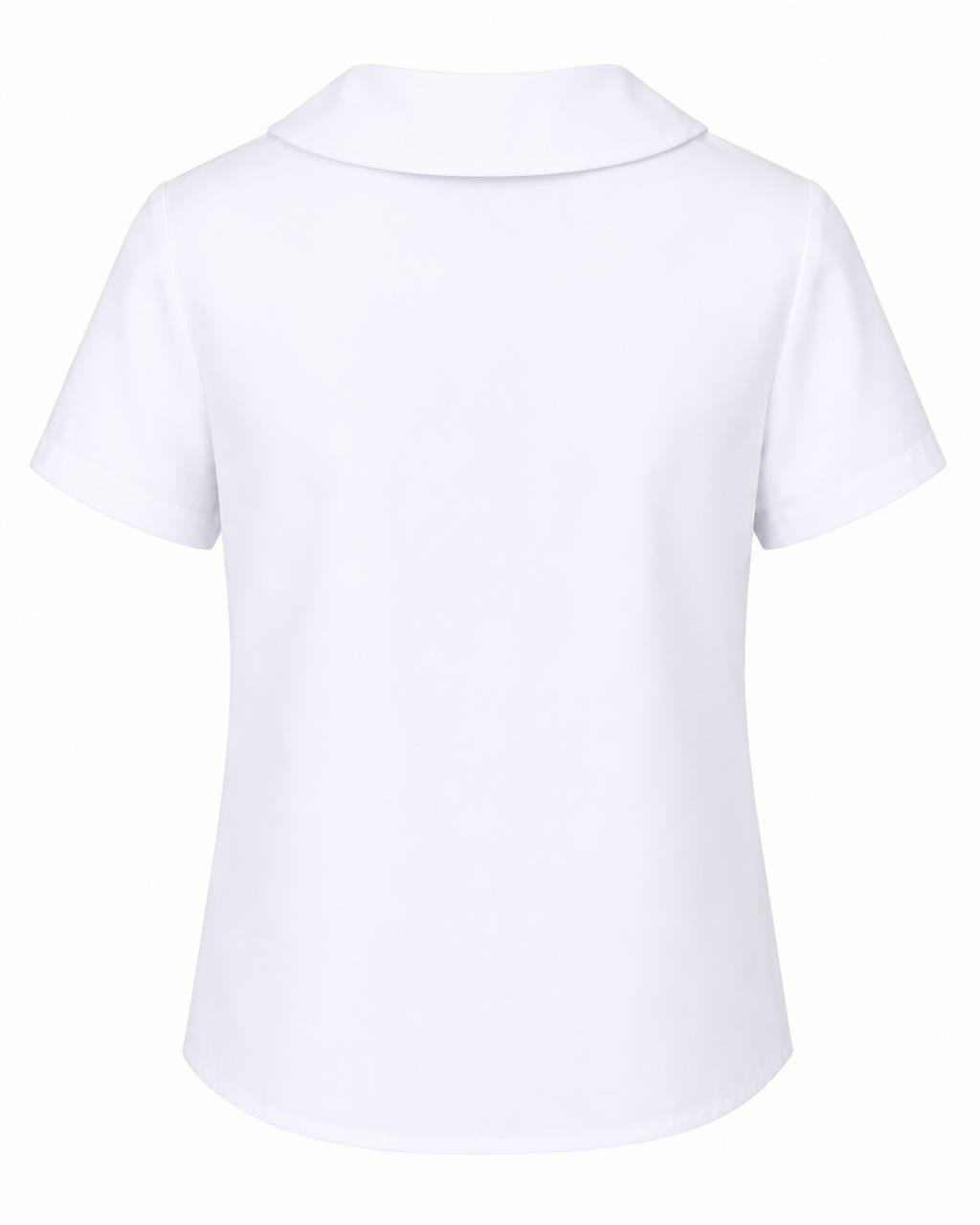 Short Sleeve Peter Pan Collar Blouse