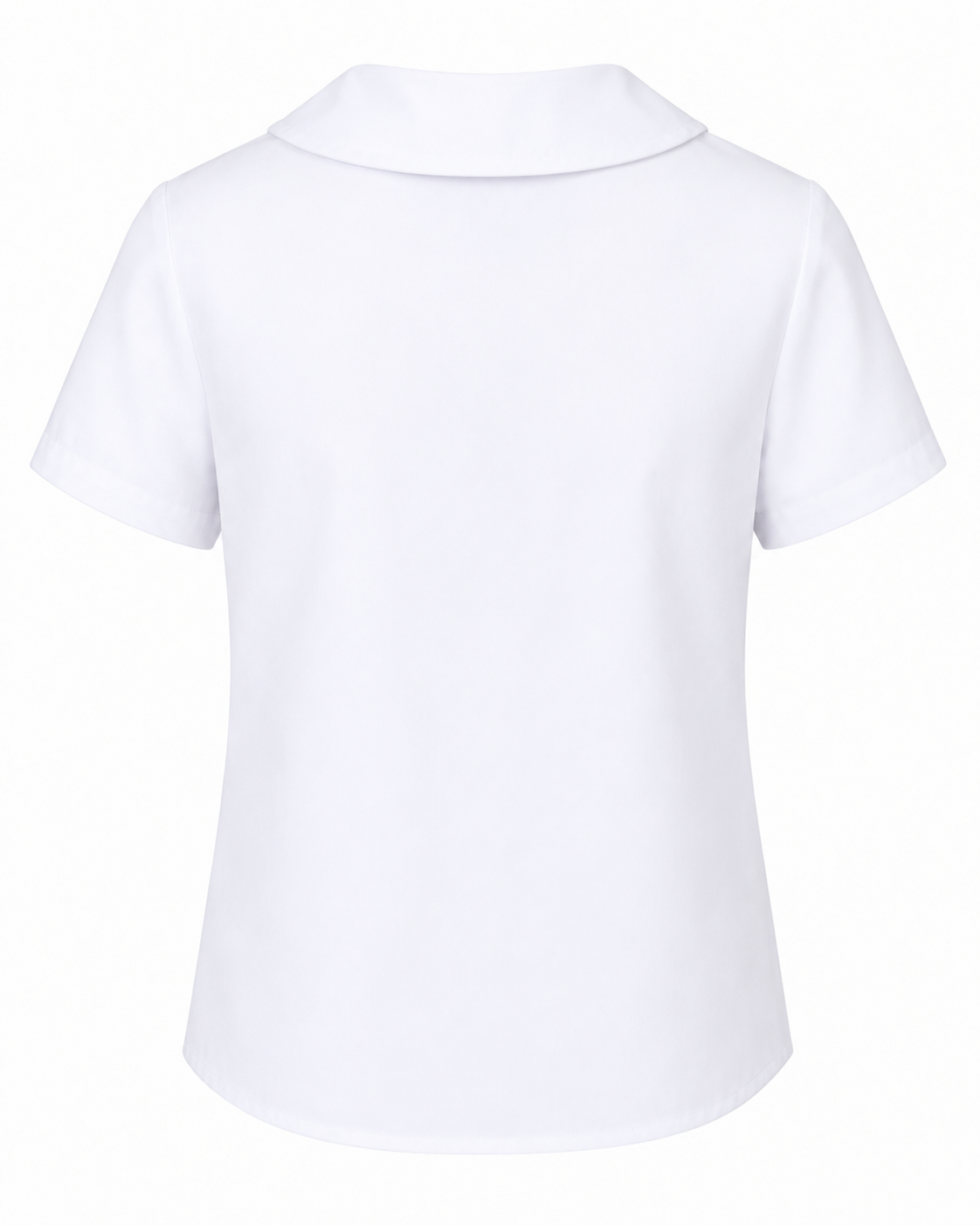 Short Sleeve Peter Pan Collar Blouse