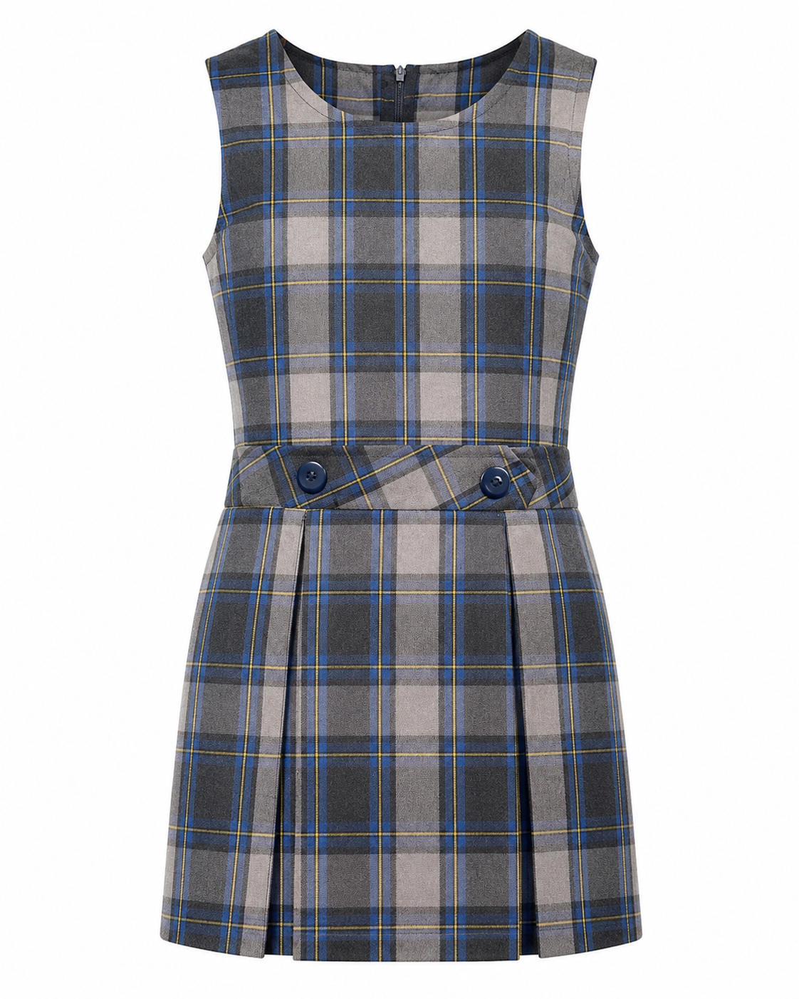 New Girl's Plaid Jumper